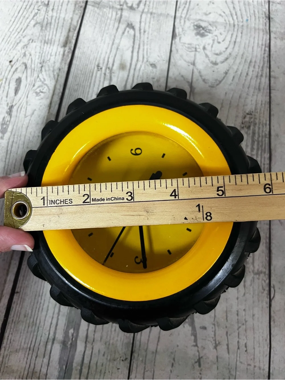 John Deere Tire Desk Or Wall Clock WORKS